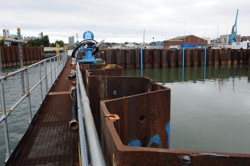 Ipswich Tidal Barrier construction