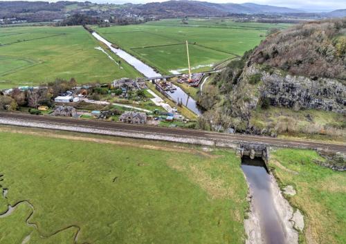 River Winster Temporary Works project aerial