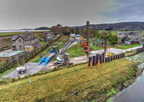 River Winster Temporary Works project aerial